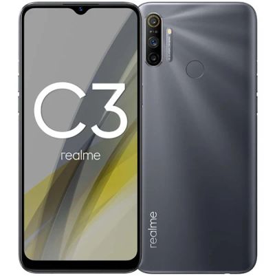 Лот: 17006809. Фото: 1. Realme C3 3Gb/64Gb NFC. Чёрный... Смартфоны