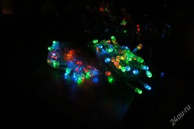 Лот: 1472670. Фото: 1. LED гирлянда 100 ламп 4 цвета... Аксессуары