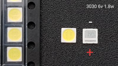 Лот: 18742506. Фото: 1. Светодиод Led smd 3030 6v 1,8w... Запчасти для телевизоров, видеотехники, аудиотехники