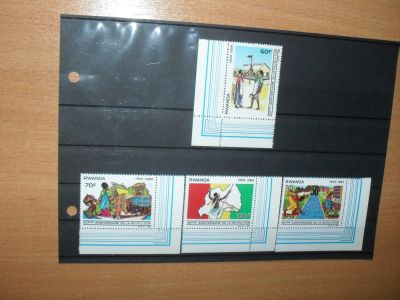 Лот: 11222275. Фото: 1. Чистая серия из 4-х марок Руанды... Марки