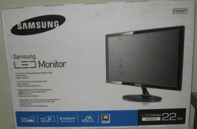 Лот: 10664961. Фото: 1. новый led монитор 22" Samsung... ЖК-мониторы