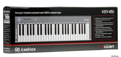 Лот: 6183778. Фото: 1. MIDI-клавиатура Axelvox KEY49j... MIDI-оборудование