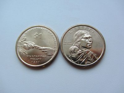 Лот: 2096032. Фото: 1. США 1 доллар 2011 г Индианка... Америка