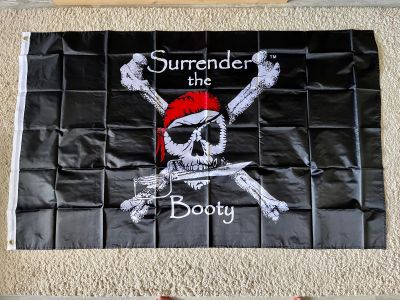 Лот: 19333879. Фото: 1. Пиратский Флаг 90 на 140 см. Флаги, гербы