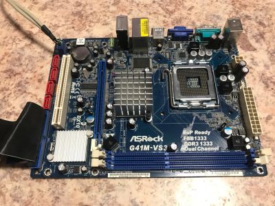 Лот: 15871210. Фото: 1. Материнская плата Asrock G41M-VS3. Материнские платы