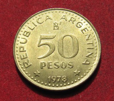 Лот: 20306502. Фото: 1. Аргентина 50 песо, 1978 г. 200... Америка