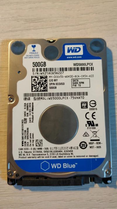 Лот: 18709187. Фото: 1. Жесткий диск 2.5 Western Digital... Жёсткие диски (HDD)