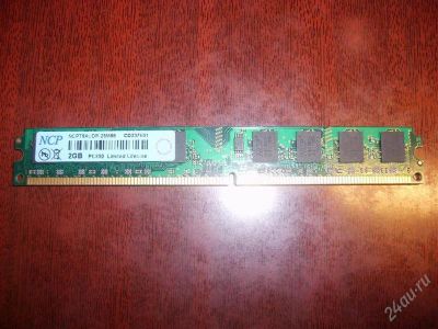Лот: 797801. Фото: 1. DDRII 2Gb NCP PC6400 за 800руб... Оперативная память