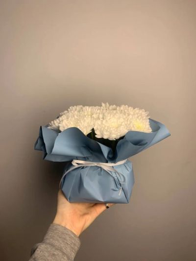 Лот: 25791438. Фото: 1. 7. Композиция-комплимент из живых... Свежие цветы
