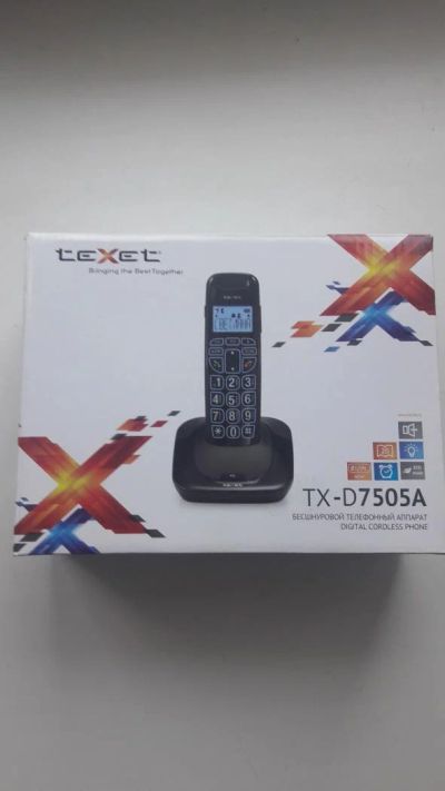 Лот: 9035532. Фото: 1. Радиотелефон Texet TX-D7505A. DECT и радиотелефоны