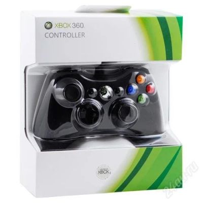 Лот: 2860390. Фото: 1. Х-BOX 360 Controller Black Оригинал. Аксессуары для игровых приставок, консолей, геймпады