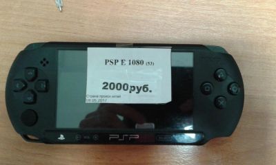 Лот: 10210886. Фото: 1. Sony PlayStation PSP E 1080 (53... Игровые приставки, консоли