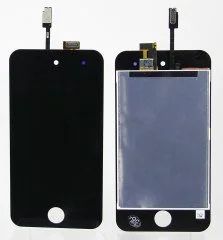 Лот: 9192898. Фото: 1. Дисплей iPod Touch 4 в сборе Черный. Дисплеи, дисплейные модули, тачскрины