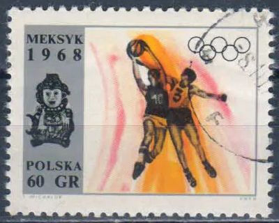 Лот: 25631241. Фото: 1. 1968. Польша. Олимпийские игры... Марки