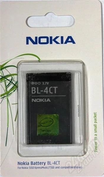 Лот: 1696827. Фото: 1. Акб BL-4CT Original Nokia 5310... Аккумуляторы