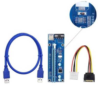 Лот: 11120272. Фото: 1. Оптом Райзер PCI-E 1x-16x 60см... Платы расширения, контроллеры, доп. порты