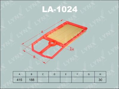 Лот: 13356889. Фото: 1. Lynx LA-1024 Воздушный фильтр. Расходные материалы