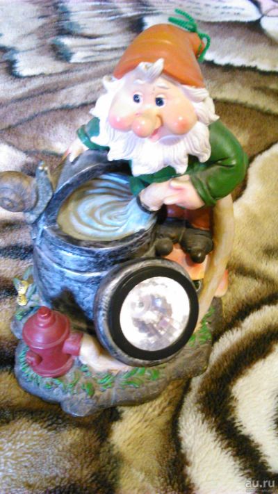 Лот: 14948984. Фото: 1. сувенир-гном с фонарем. Другое (сувениры, подарки)