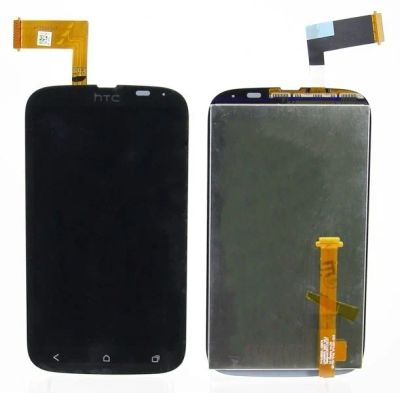 Лот: 12329250. Фото: 1. Дисплей HTC Desire V Черный в... Дисплеи, дисплейные модули, тачскрины