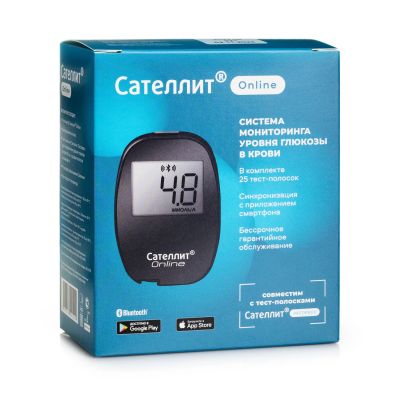 Лот: 25663944. Фото: 1. Сателлит глюкометр Онлайн. Медицинские товары