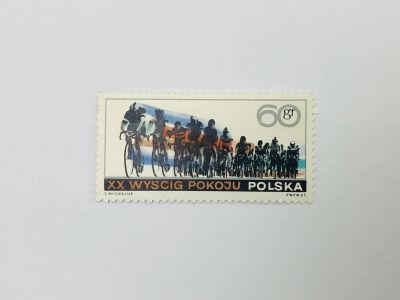 Лот: 23593537. Фото: 1. Велосипедисты. Спорт. Польша... Марки