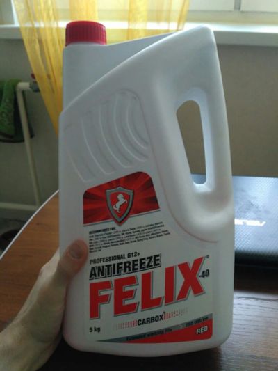 Лот: 10952803. Фото: 1. Антифриз Felix Carbox G12+ красный... Масла, жидкости
