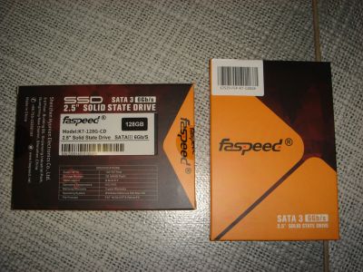 Лот: 19545618. Фото: 1. SSD 128 Gb Faspeed Новый, запечатанный... SSD-накопители