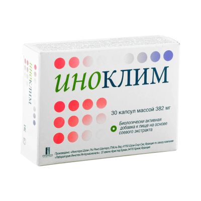 Лот: 25580378. Фото: 1. Иноклим капс. 382мг №30. Лекарства