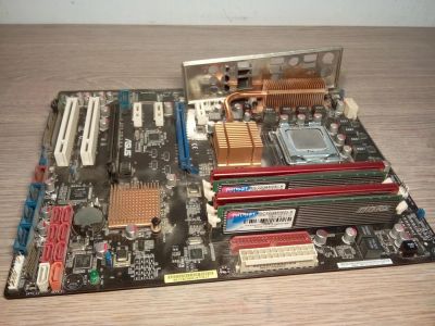 Лот: 10601751. Фото: 1. Q9650 + Asus P5Q + 6Gb (2x2+2x1... Комплекты запчастей