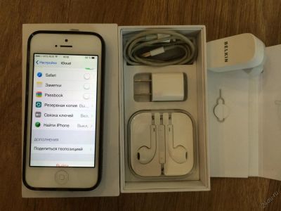 Лот: 5642425. Фото: 1. iPhone 5 32 gb White (белый). Смартфоны