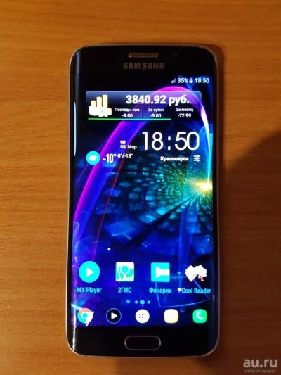 Лот: 9194991. Фото: 1. S6 edge 64 gb (чёрный сапфир). Смартфоны