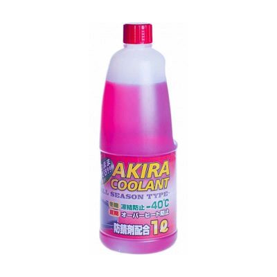 Лот: 12496699. Фото: 1. Akira Coolant -40С Красный 1 л. Масла, жидкости