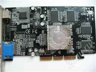 Лот: 74621. Фото: 1. GeForce2 MX440 SE 64M W/TV. Видеокарты