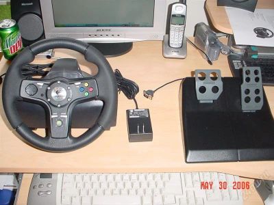 Лот: 2160887. Фото: 1. Руль с педалями для Х-Box360 Logitech... Аксессуары для игровых приставок, консолей, геймпады