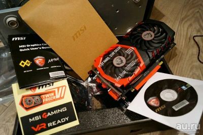Лот: 11257312. Фото: 1. GTX 1050Ti MSI Gaming X 4Gb (GTX... Видеокарты