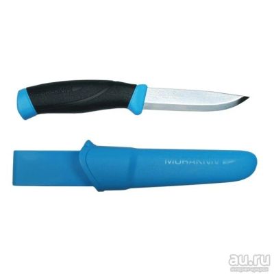Лот: 8118184. Фото: 1. Нож Mora Companion Blue. Швеция... Ножи, топоры