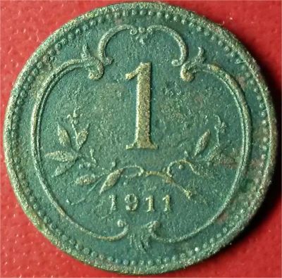 Лот: 7134803. Фото: 1. Австрия 1 геллер 1911 год. Европа