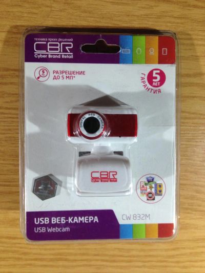 Лот: 7585009. Фото: 1. Веб камера CBR CW 832M Новая. Веб-камеры