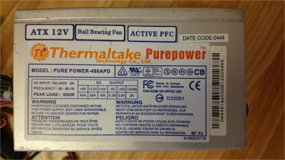 Лот: 9093094. Фото: 1. Блок питания Thermaltake Pure... Корпуса, блоки питания