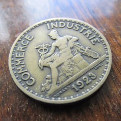 Лот: 15925025. Фото: 1. Монета 1 франк один Франция 1923... Европа