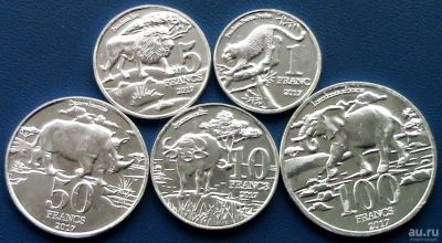 Лот: 10378527. Фото: 1. Катанга (Конго) 5 монет 2017г... Африка