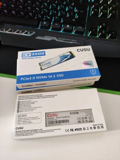 Лот: 24992720. Фото: 1. 512Gb SSD M.2 Cusu CV3500 Nvme... SSD-накопители