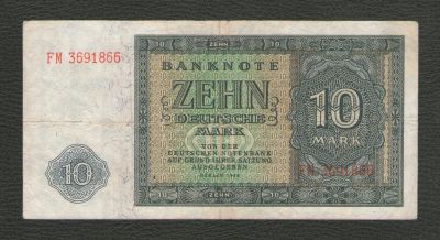 Лот: 15890605. Фото: 1. 10 марок 1948 года. ГДР. Очень... Германия и Австрия