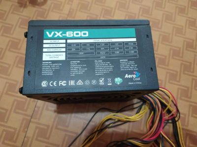Лот: 18588819. Фото: 1. Блок питания Aerocool vx-600. Корпуса, блоки питания