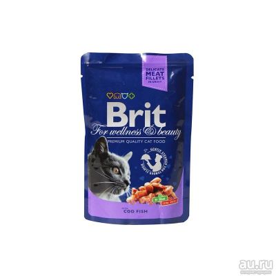 Лот: 10398890. Фото: 1. Корм Brit Premium Для Кошек Кусочки... Корма