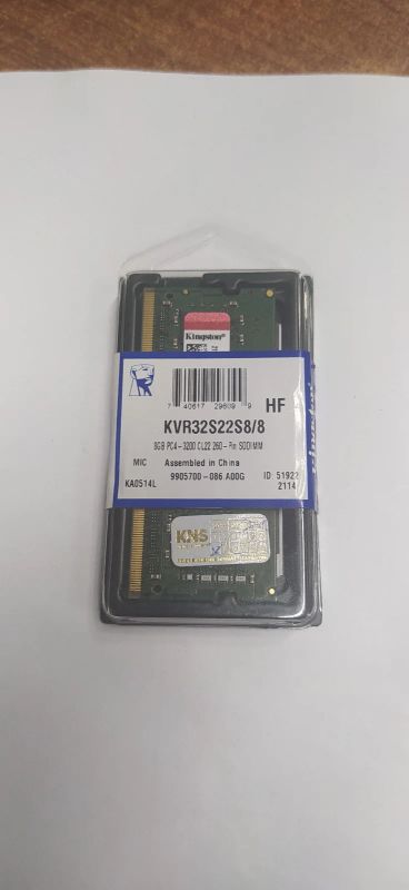 Лот: 18366177. Фото: 1. Kingston ValueRAM kvr32s22s8/8... Оперативная память