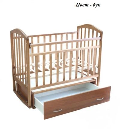 Лот: 6913585. Фото: 1. Кровать Антел 4 качалка с поперечным... Детские кровати и кроватки