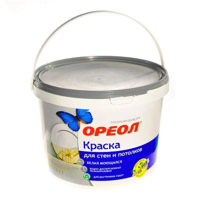 Лот: 24081439. Фото: 1. Краска водно-дисперсионная, Ореол... Краски, лаки, растворитель