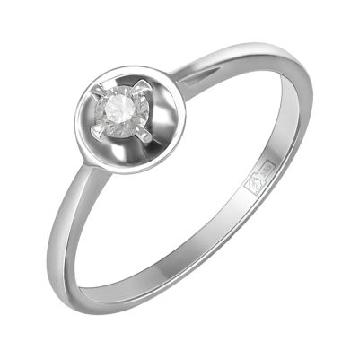 Лот: 23895729. Фото: 1. Кольцо TALANT из золота с бриллиантом. Кольца, перстни