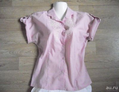 Лот: 5147208. Фото: 1. Блуза розовая, Х / Б , вышивка... Блузы, рубашки